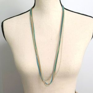 ✨Pastel Colored Multi Chain Necklace